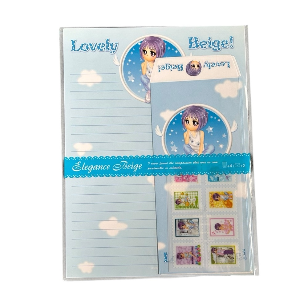 Vintage Sunflower Fancy Elegance Beige Letter Set Y2K Korean Stationary Kawaii